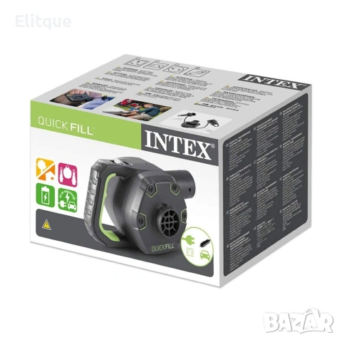 Електрическа помпа 220V/12V INTEX Quick-Fill AC/DC (с батерия и зарядно), снимка 3 - Друга електроника - 53446860