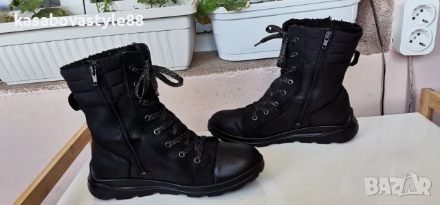 Ботуши Ecco Gore-tex 40н.Естествена кожа , снимка 3 - Дамски ботуши - 52390188