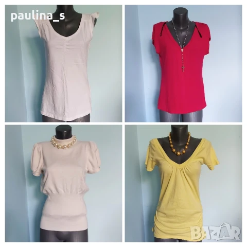 Четири различни броя / Блуза от трико с къс ръкав 