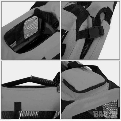 Транспортна чанта за куче / Мека транспортна чанта за кучета за кола, снимка 5 - За кучета - 53278985