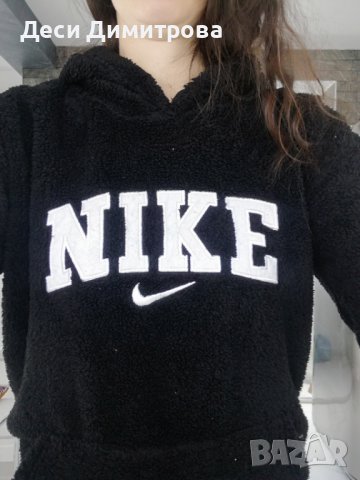 Нова дебела топла плюшена блуза Nike, снимка 12 - Спортни дрехи, екипи - 42576304