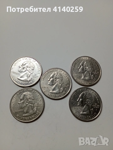САЩ 1/4 КУОРТЪР ДОЛАР 2002 Г , снимка 2 - Нумизматика и бонистика - 53039841