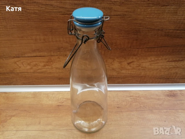 Бутилка с плътно затваряне Clear 1 L, снимка 7 - Други - 50599708
