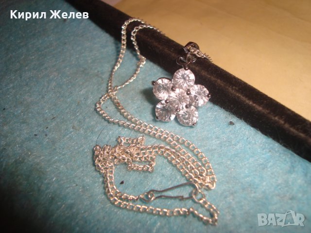 ПОСРЕБРЕНО СКЪПОЦЕННО АРТ ФЕШЪН КОЛИЕ 27252, снимка 2 - Колиета, медальони, синджири - 35053269
