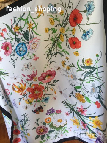 Шал с флорални мотиви, снимка 5 - Шалове - 37448434