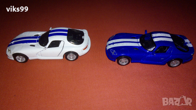 Dodge Viper GTS и GT2 Maisto Мащаб 1/39, снимка 2 - Колекции - 36481137