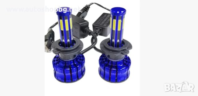 LED крушки за фар 8LED H4 6000K 12V, снимка 1 - Аксесоари и консумативи - 40853215