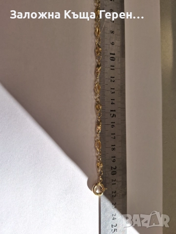 Мъжка златна гривна - 3,08 гр., снимка 2 - Гривни - 52802516