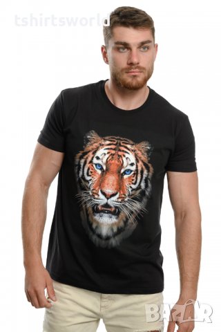 Нова мъжка тениска с дигитален печат Тигър, снимка 3 - Тениски - 29888475