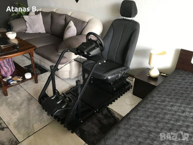 Ново! Sim racing cockpit/Стойка за волан Logitech/Thrustmaster, снимка 2 - Други игри - 53385541
