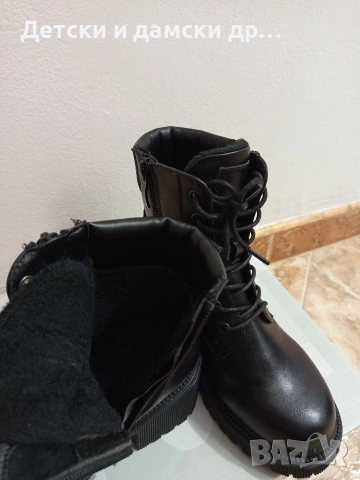 Дамски боти с дебел ток 37 номер , снимка 6 - Дамски боти - 53194069