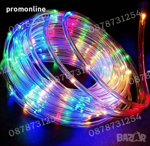 Многоцветен Лед Маркуч за Коледна Украса Водоустойчив RGB, снимка 2 - Други - 52250391