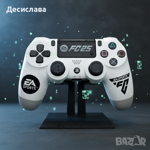 Безжичен джойстик за PS4 с тъчпад, вибрация и LED осветление – FC25 / GTA дизайн, снимка 6 - Друга електроника - 53137387