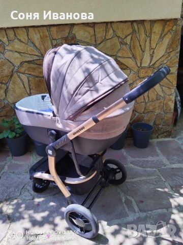 Детска количка KikkaBoo Irene,Beige 2 in 1 , снимка 2 - Детски колички - 50583615