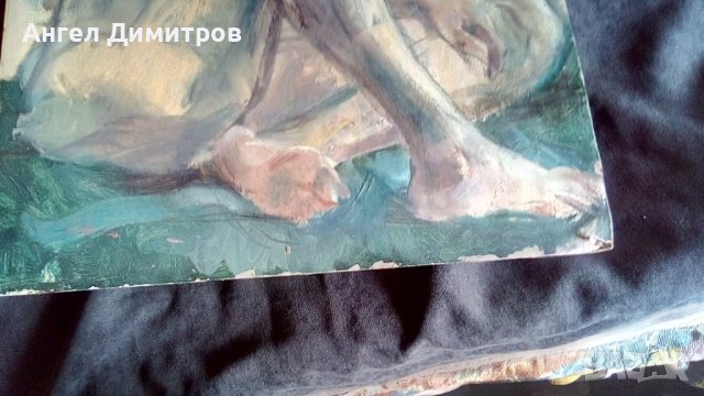 Манол Панчовски маслена картина голо женско тяло , снимка 7 - Картини - 38545546
