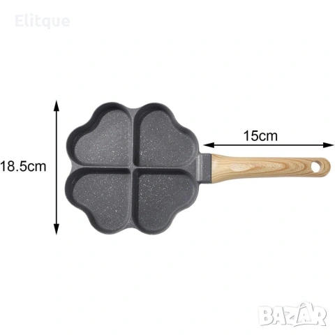 Тиган за пържене на яйца, палачинки, пържени картофи, индукция сърце, снимка 6 - Съдове за готвене - 53212232