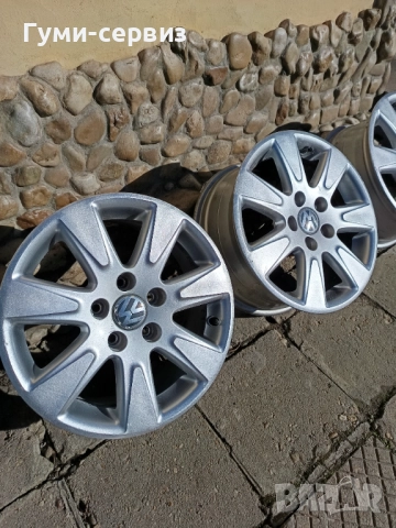 4 броя алуминиеви джанти 16 5х112 Оригинални Фолксваген, Ауди, Шкода, Сеат, снимка 3 - Гуми и джанти - 52939849