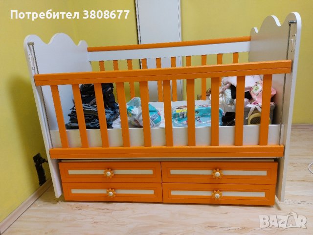 бебешка кошара оранжева, снимка 1 - Кошарки - 43479784