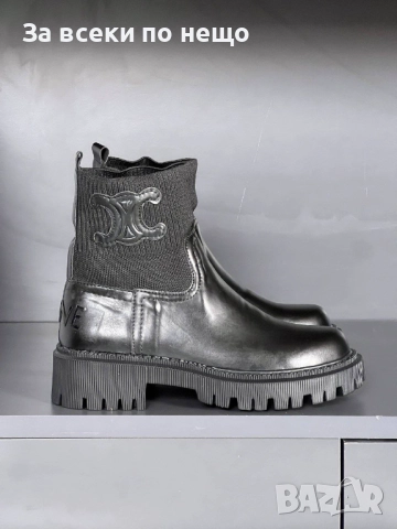 Celine Дамски Черни Зимни Боти Селин Код E1061, снимка 3 - Дамски боти - 52206887