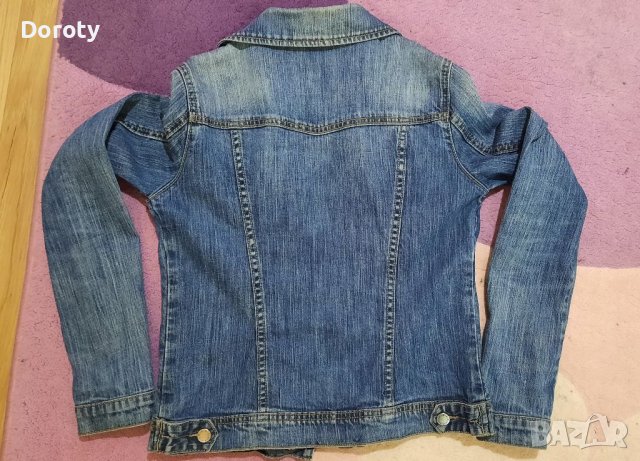 Дамско дънково яке Benetton XS, снимка 2 - Якета - 37409119