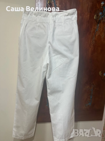 Панталон бял 100% памук, снимка 2 - Панталони - 51986455