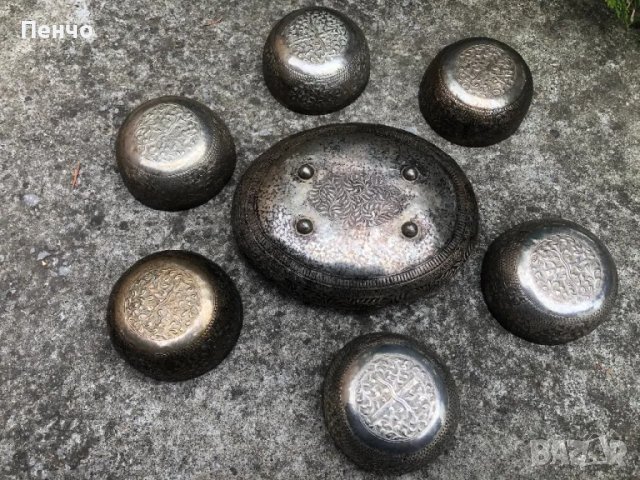 старинен ръчно чукан сервиз, снимка 16 - Антикварни и старинни предмети - 47783953