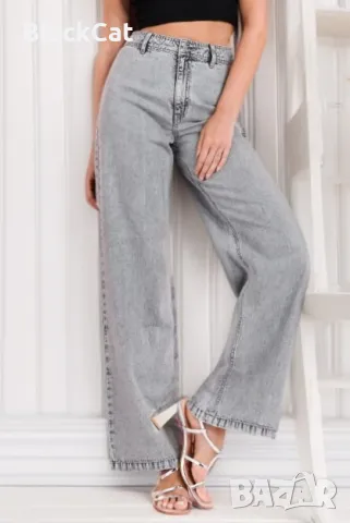 Дамски Дънки С Широки Крачоли