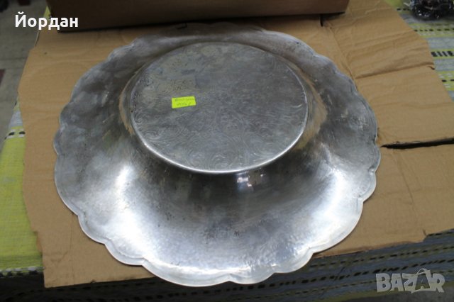 Сребърен поднос Италия, снимка 6 - Антикварни и старинни предмети - 27609032