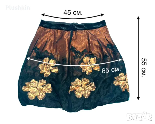 Пола с флорален мотив - L размер, снимка 6 - Поли - 47984019