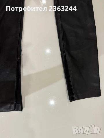 Кожен панталон Zara, снимка 4 - Панталони - 50573632