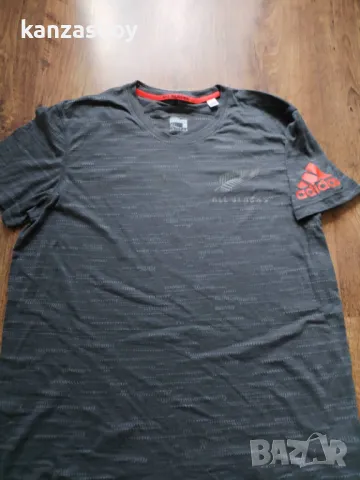 adidas All Blacks Performance Tee GRANITE - страхотна мъжка тениска КАТО НОВА ХЛ, снимка 7 - Тениски - 49496830