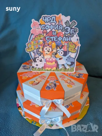 Картонена торта Стич, снимка 7 - Други - 49413965