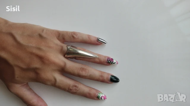 сребърни висулки за колие,пръстени обеца за пъп, снимка 5 - Колиета, медальони, синджири - 51367234