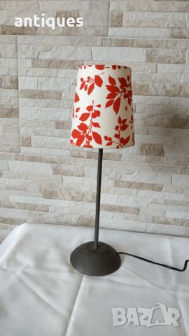 Стара метална нощна лампа - настолна лампа - Антика  , снимка 3 - Антикварни и старинни предмети - 32658353