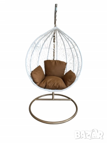 Градинска люлка от PVC ратан с метална конструкция. Доставката до офис на Еконт излиза около 90лв, д, снимка 15 - Други стоки за дома - 52138201