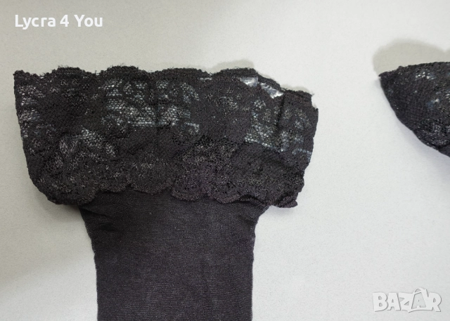 Identic S/M 20 den нови черни силиконови чорапи, снимка 7 - Бельо - 52701281
