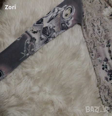 Блуза от много мекичко фино и еластично плетиво в нежен пейсли принт, снимка 5 - Блузи с дълъг ръкав и пуловери - 43623122