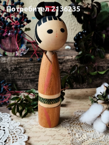 Японска кукла Kokeshi, снимка 5 - Колекции - 51991322