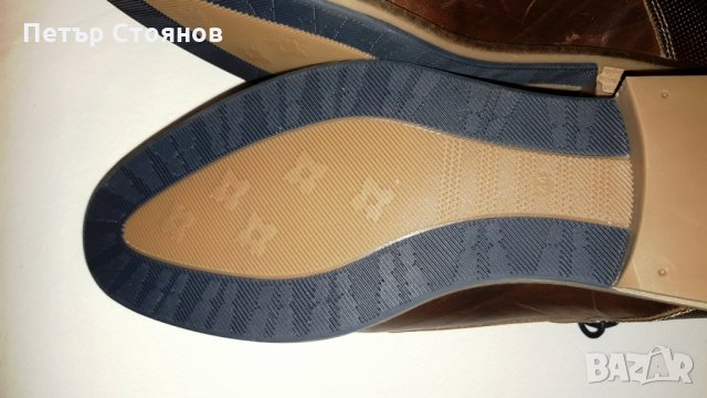 Стилни и удобни мъжки обувки от естествена кожа PAUL HUNTER №44, снимка 12 - Ежедневни обувки - 27350863