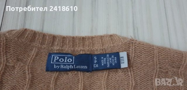 POLO Ralph Lauren Cable Wool / Cashmere Knit Womens Size S  ОРИГИНАЛ! Дамски Пуловер , снимка 3 - Блузи с дълъг ръкав и пуловери - 52352586