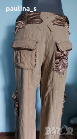 Дизайнерски панталон в цвят нюд "Watcher" / голям размер , снимка 8 - Панталони - 32579145