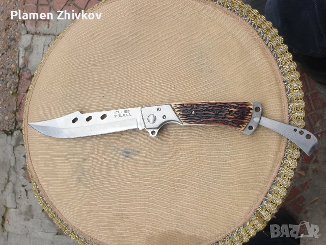 Голям многофункционален сгъваем нож, снимка 4 - Ножове - 52636693