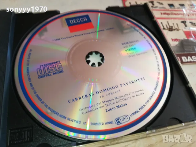 CARRERAS DOMINGO PAVAROTTI-original cd-внос germany 0303251643, снимка 2 - CD дискове - 49346896