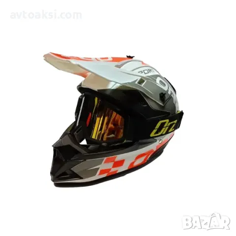 Каска Крос/Атв/Мотор с Очила ORZ комплект 4-ри цвята, снимка 12 - Аксесоари и консумативи - 49332772