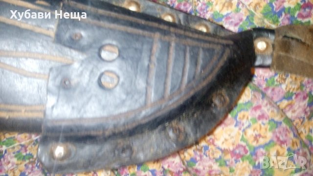 Мачете старо с кожен кълав - рядко, снимка 17 - Антикварни и старинни предмети - 25912710