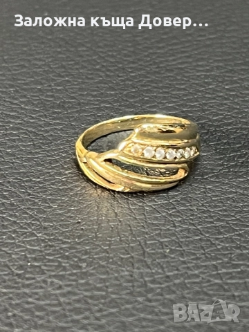 Златен пръстен 14 K 585 Gold zlatni prasten, снимка 6 - Пръстени - 52123612