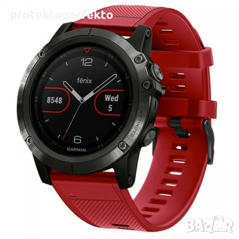 Силиконова каишка GARMIN Fenix 6, 6X, Pro, Solar лилав цвят, снимка 16 - Каишки за часовници - 35580446