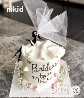 Лейди Силует Дама Момиче 2 части картонен топер на клечки украса декорация за торта Парти, снимка 8 - Други - 22498929