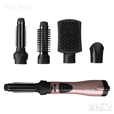 Професионелан уред за стилизиране на коса Revamp Progloss Rose Gold 4 in 1 Airstyle, снимка 7 - Маши за коса - 48763334