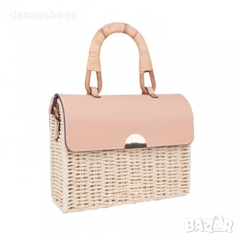 Чанти през рамо от ратан и кожа, снимка 7 - Чанти - 50625226